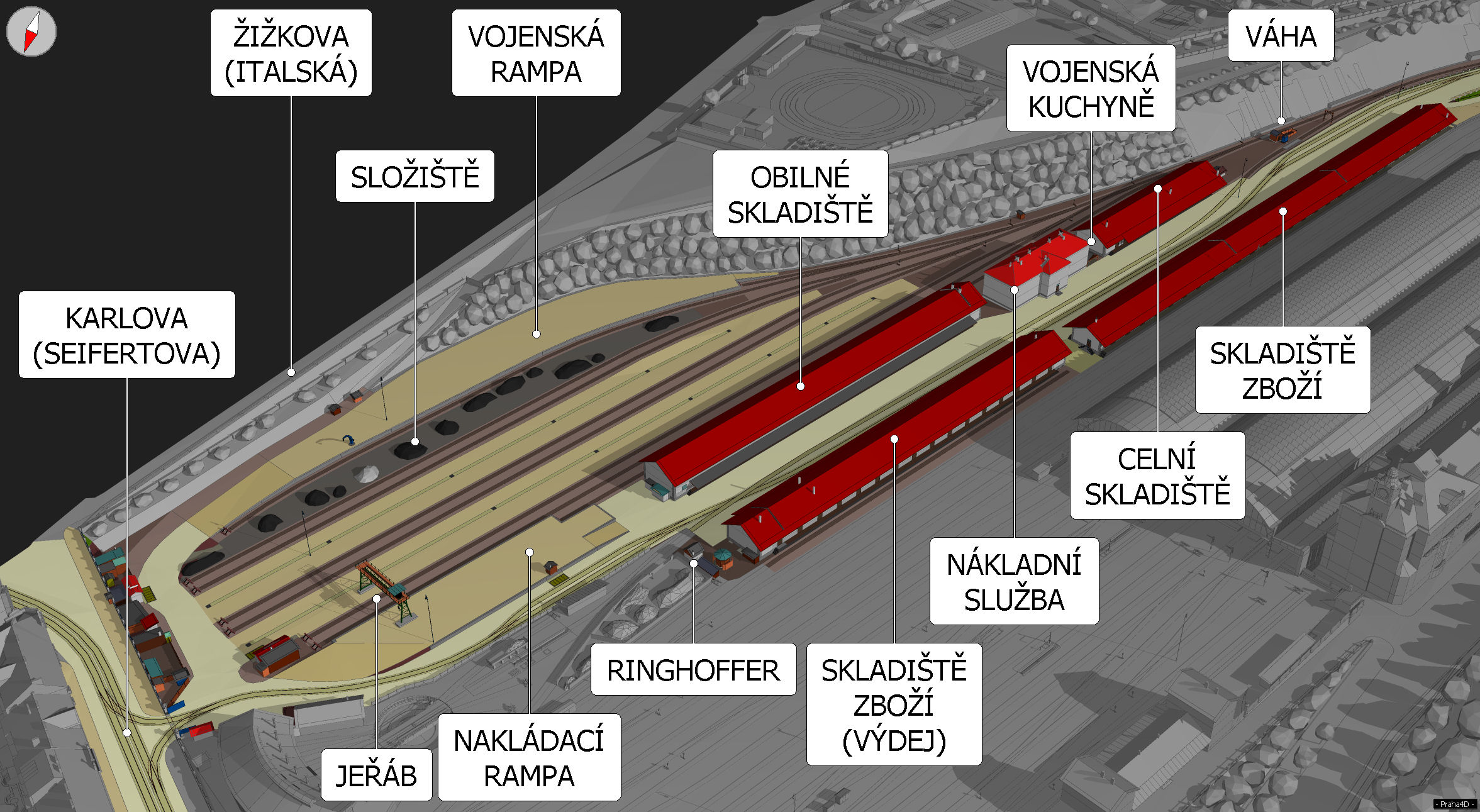 Skladiště, rampy a složiště